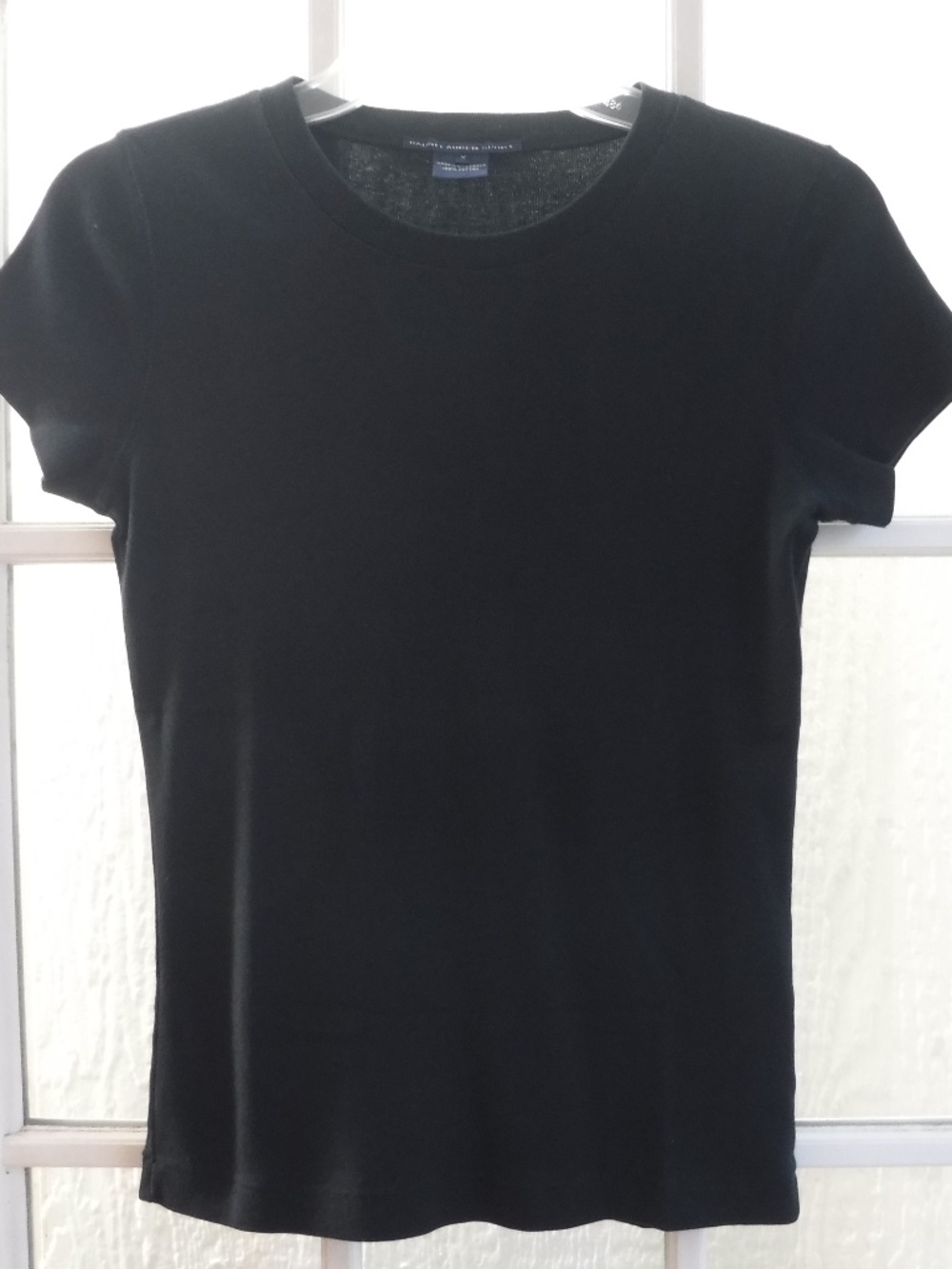 Ralph Lauren Sport Black Pony Logo on Black Color Crewneck Short Sleeve Shirt